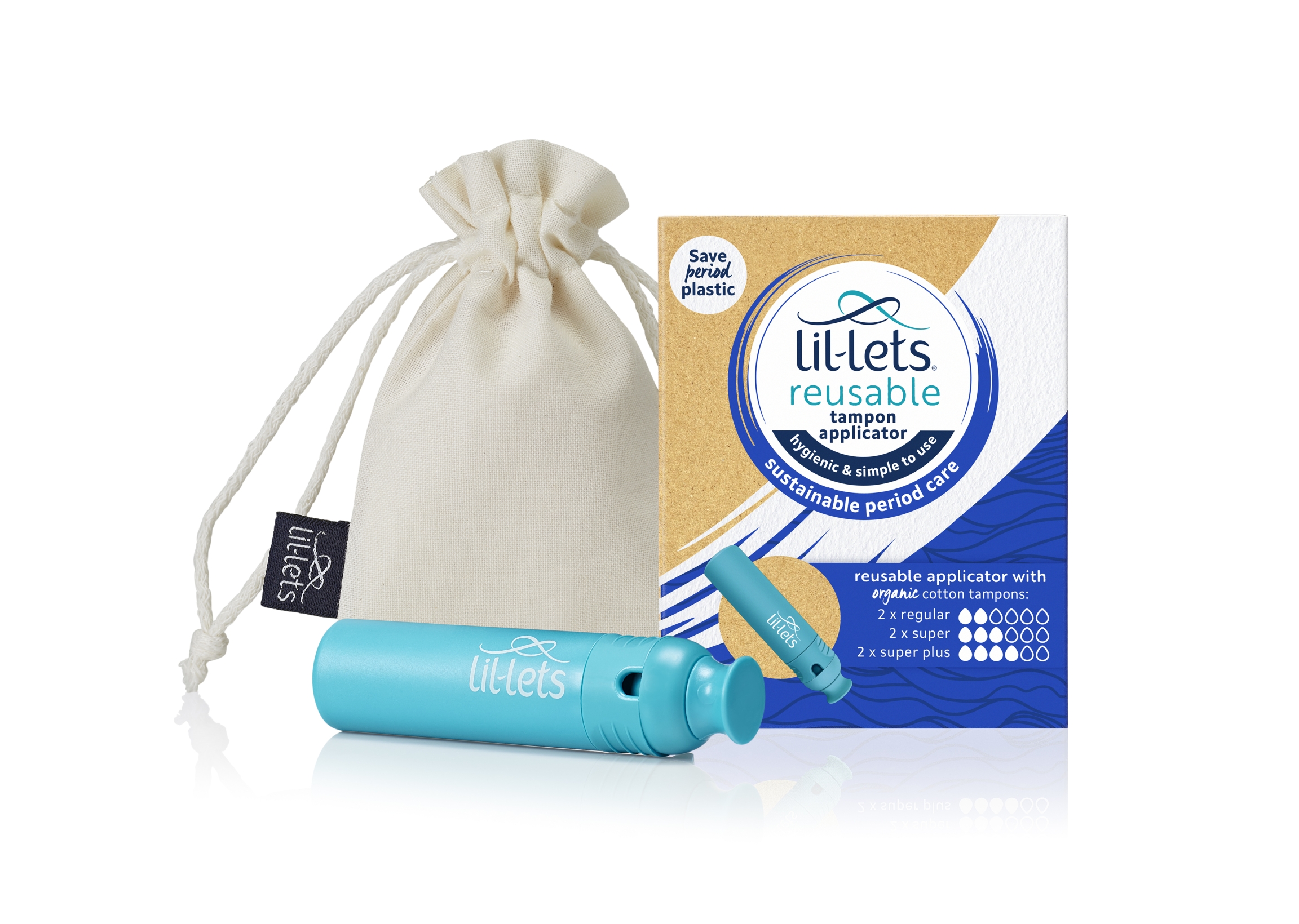Lil-Lets developed a reusable applicator. Lil-Lets developed a reusable applicator.