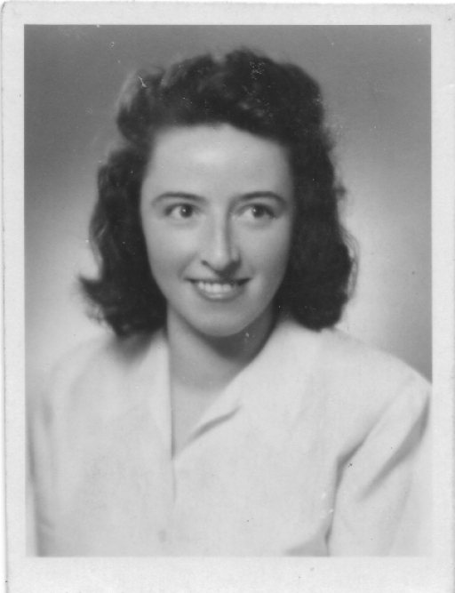 Giselle Cycowicz A black and white photo of a young woman