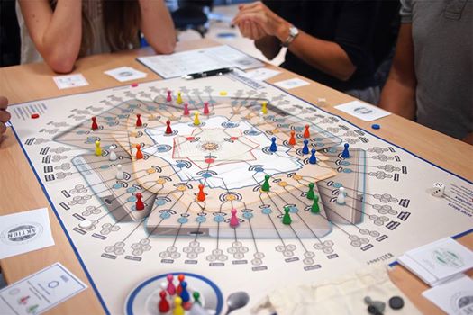 Winning at Bürokratopoly is all about gaining power and wielding authority. Winning at Bürokratopoly is all about gaining power and wielding authority.