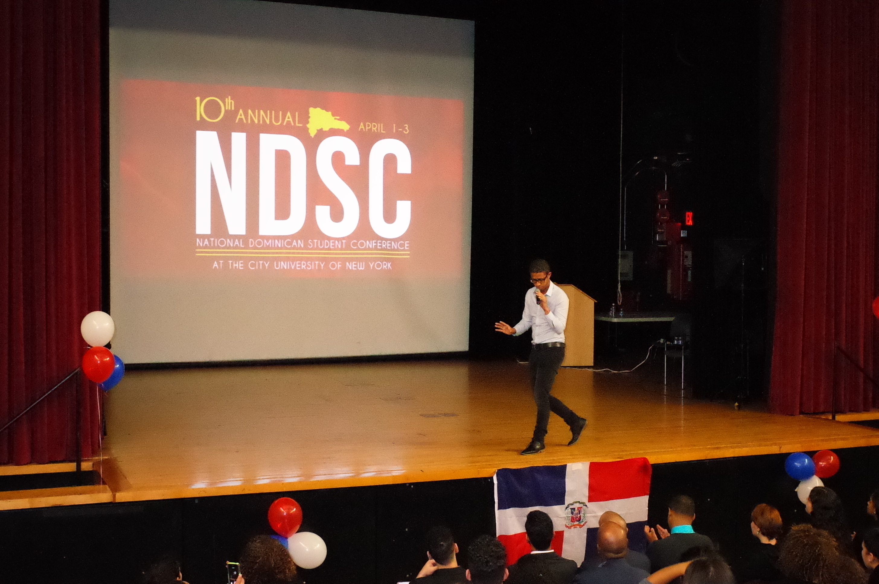 Deivis Ventura at the National Dominican Student Conference at City College of New York. Deivis Ventura at the National Dominican Student Conference at City College of New York.