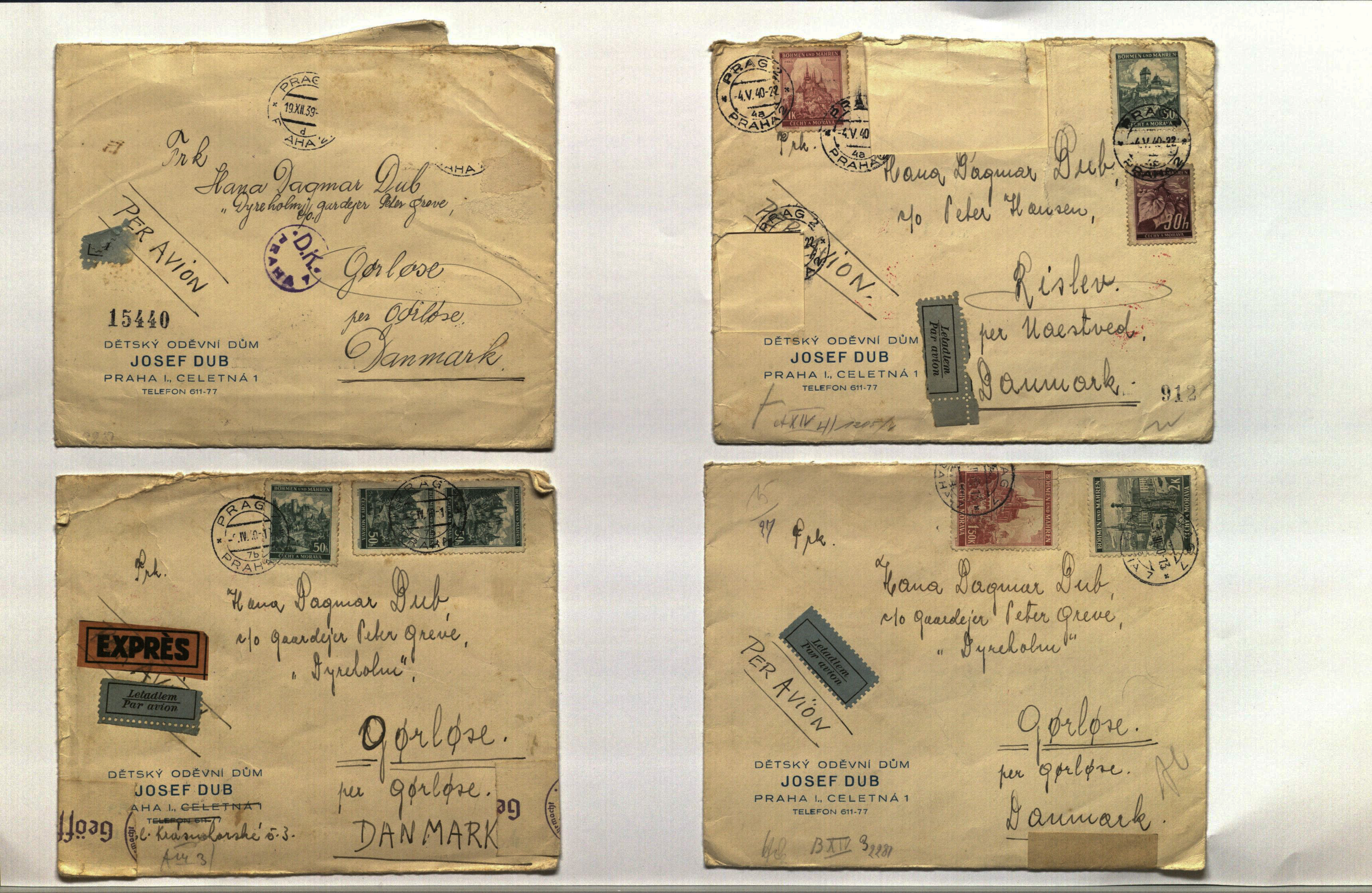scanned letters