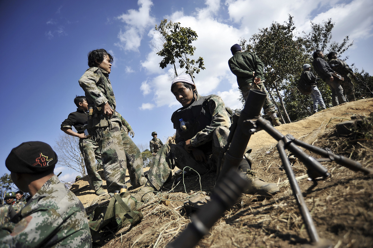 KIA Myanmar front line