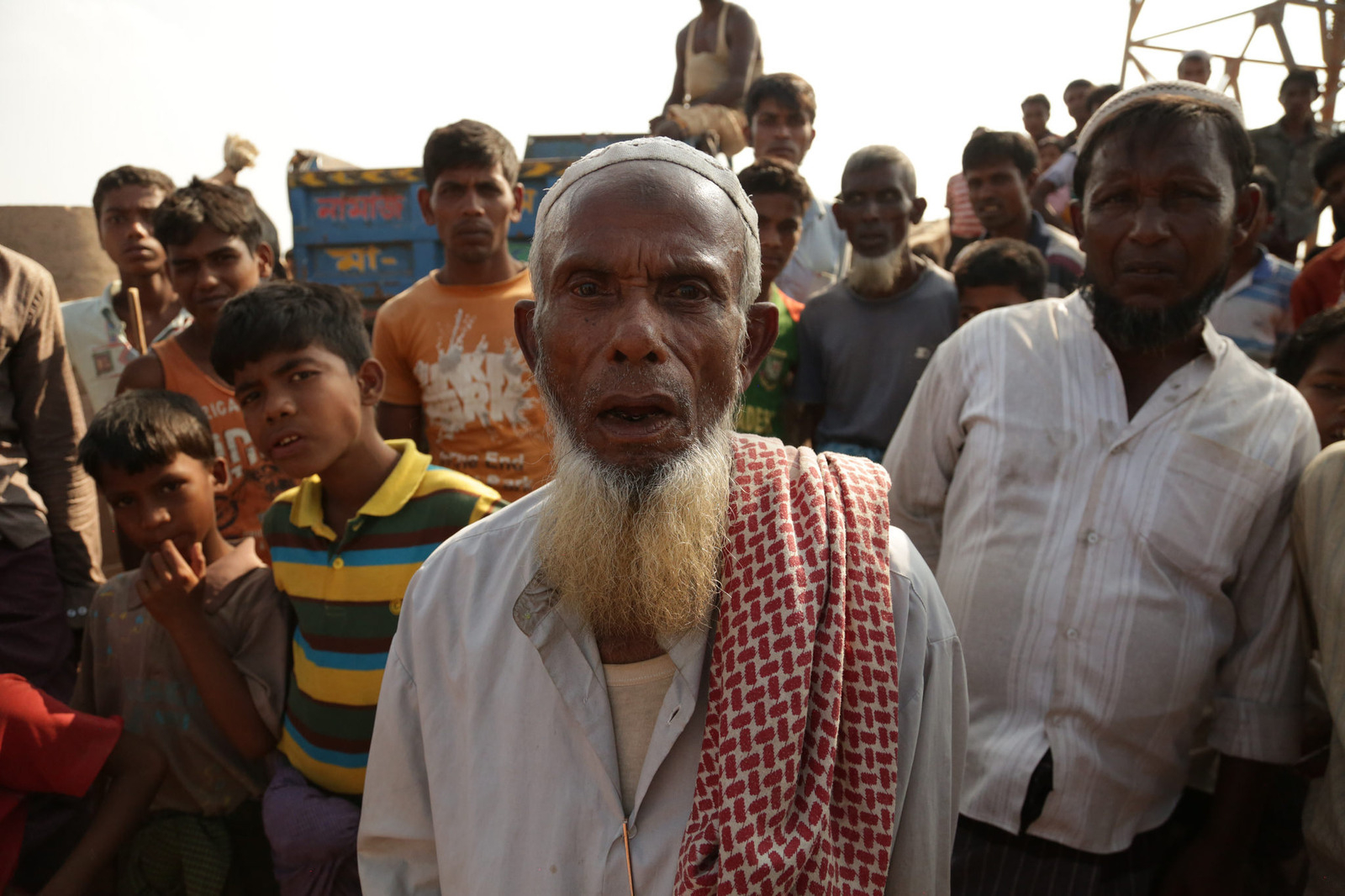 Rohingya man An elderly Rohingya man in the Kutapalong camp in Bangladesh.