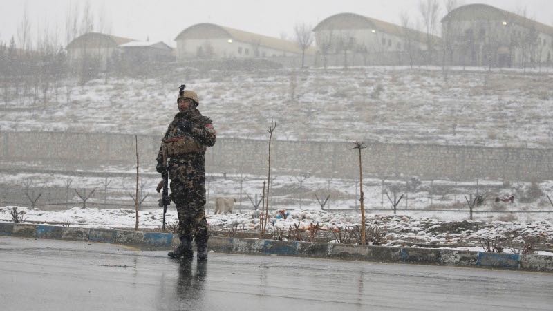Afghan security force member