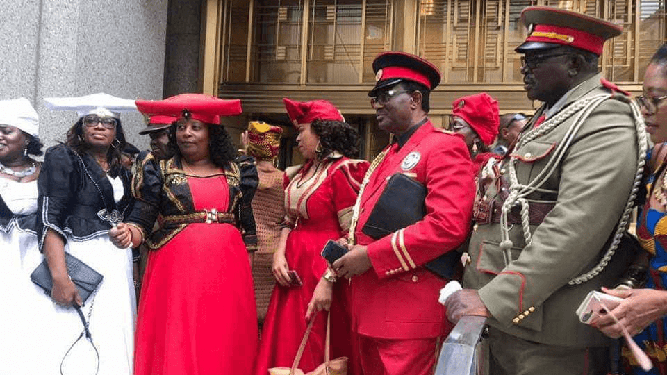 Namibian citizens protest in New York