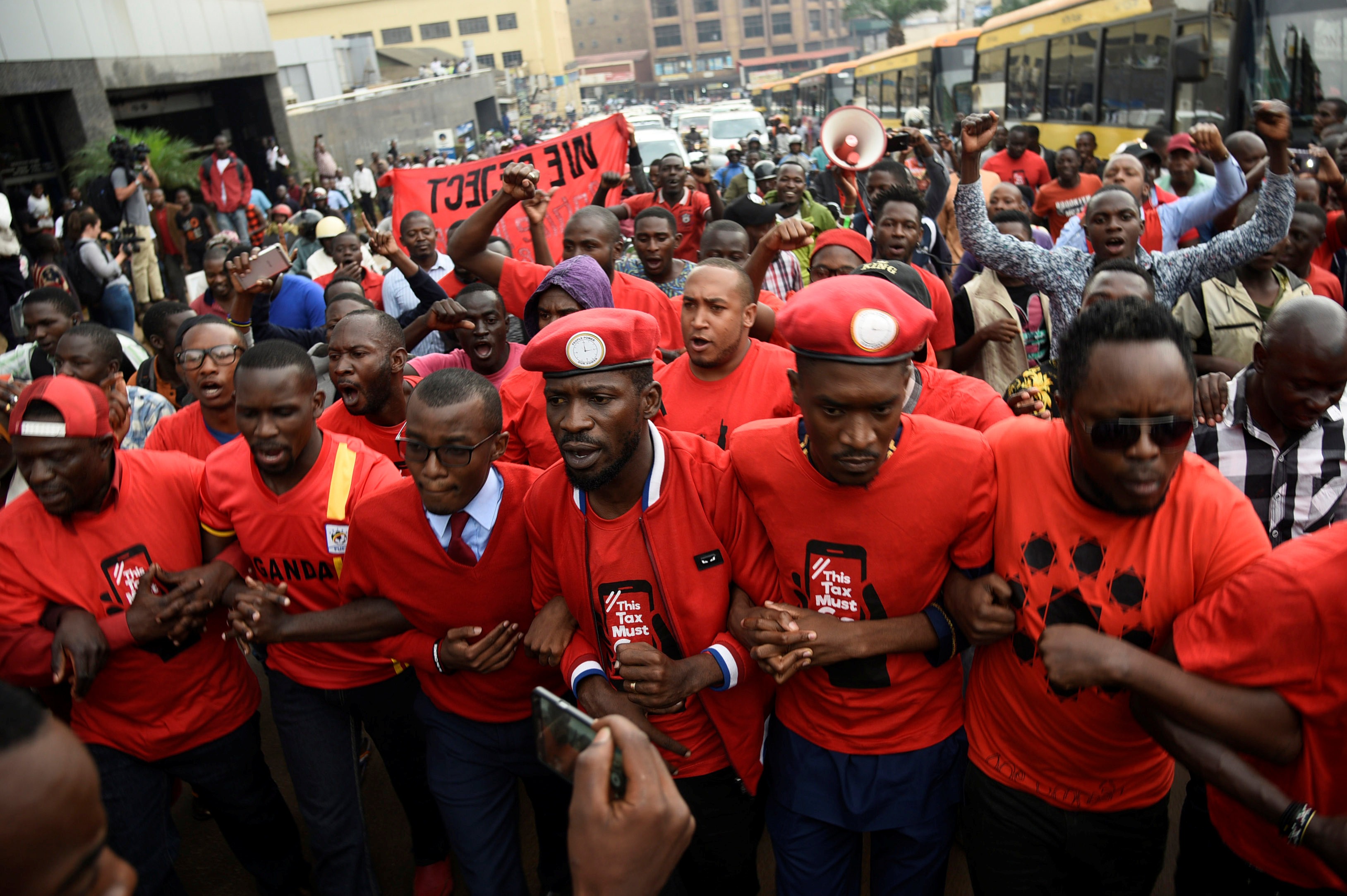 Ugandan musician turned politician Robert Kyagulanyi