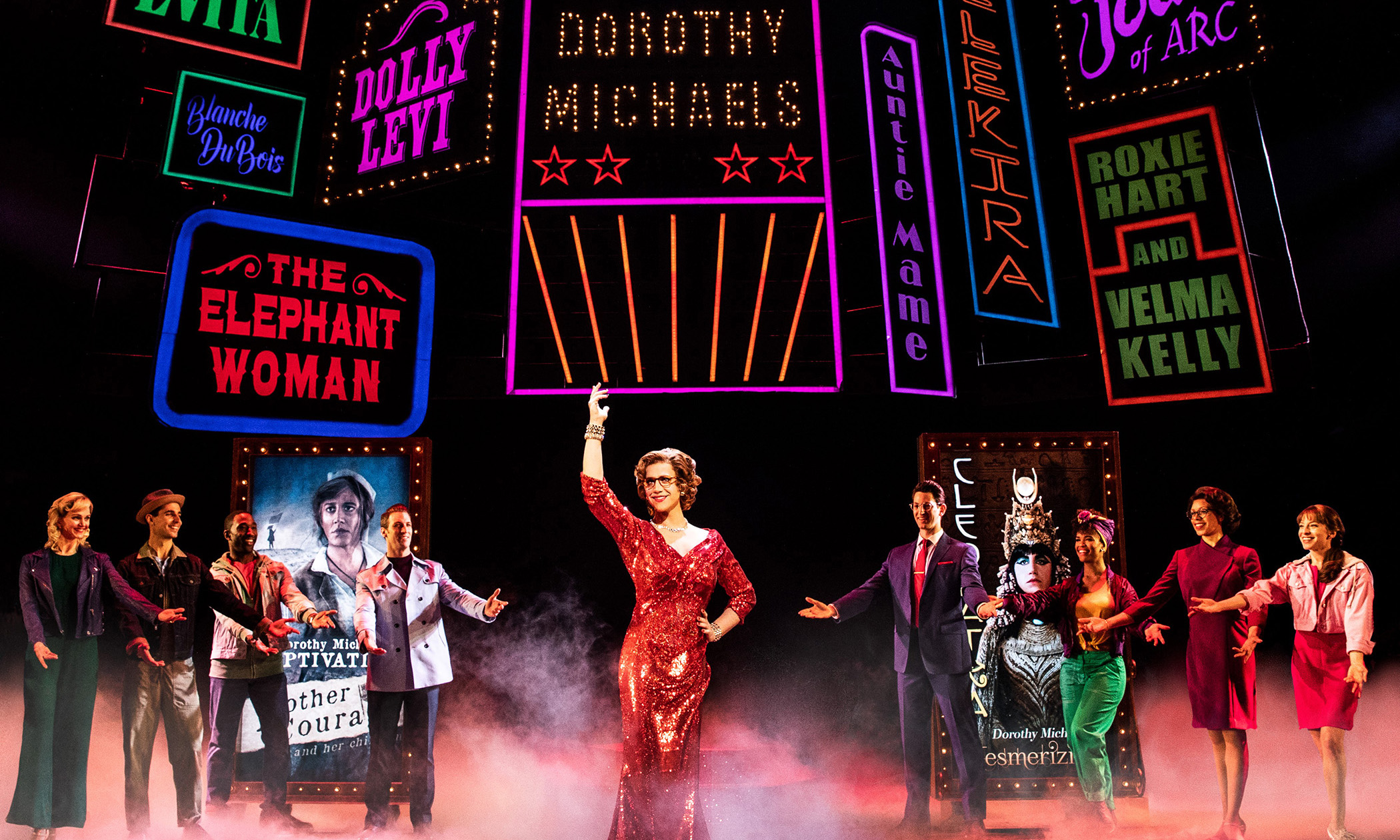 Santino Fontana and company in the Broadway production of “Tootsie.” Santino Fontana and company in the Broadway production of “Tootsie.”
