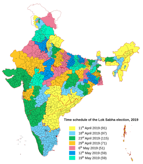 a map of indian voting