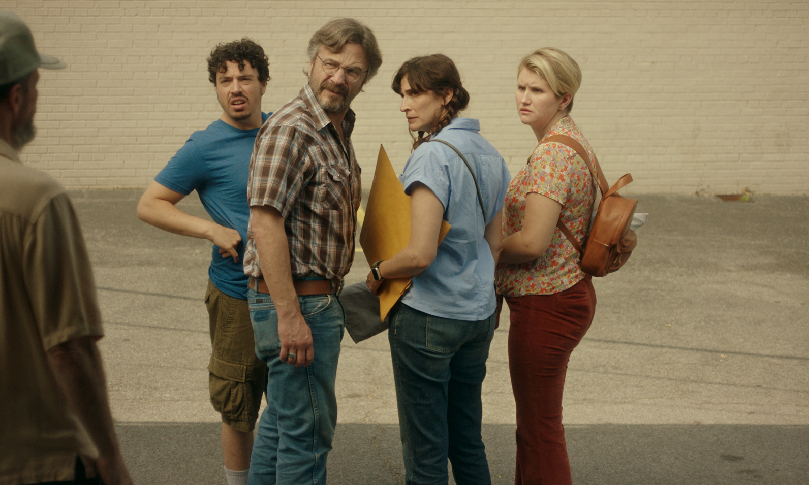 Jon Bass, Marc Maron, Michaela Watkins and Jillian Bell in Lynn Shelton’s “Sword of Trust.” Jon Bass, Marc Maron, Michaela Watkins and Jillian Bell in Lynn Shelton’s “Sword of Trust.”