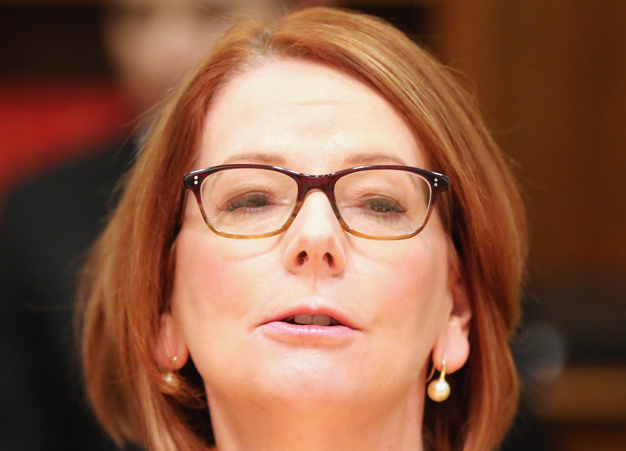 Julia Gillard, Australian prime minister, blasts menu at opposition