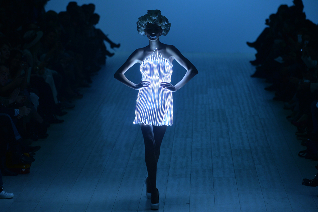 So, it's Ukrainian Fashion Week. And designers have been making bullet