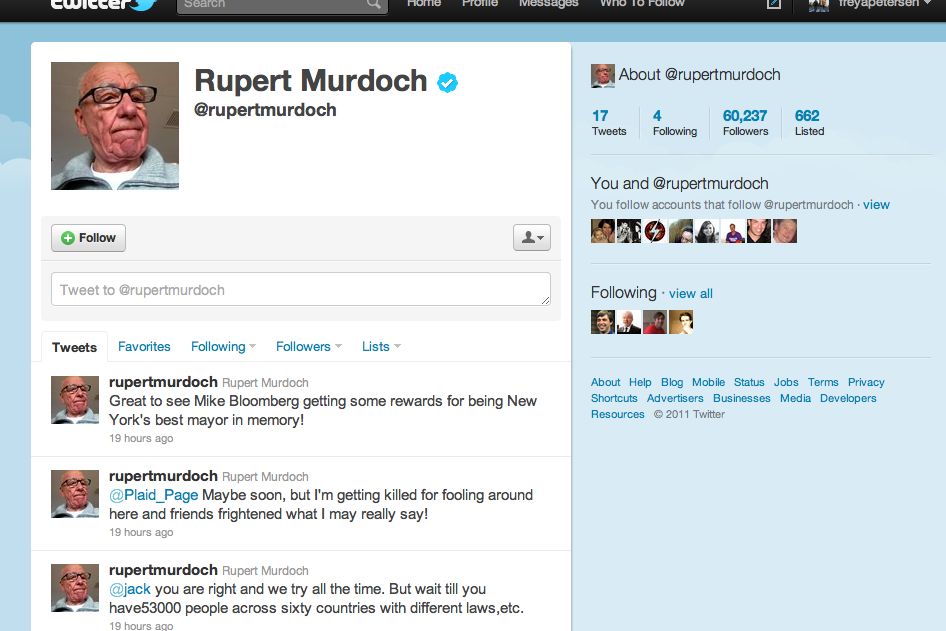 Rupert Murdoch joins Twitter - The World from PRX