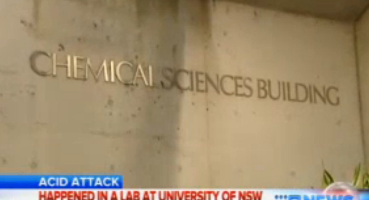 Sydney college student has sulphuric acid thrown in his face in