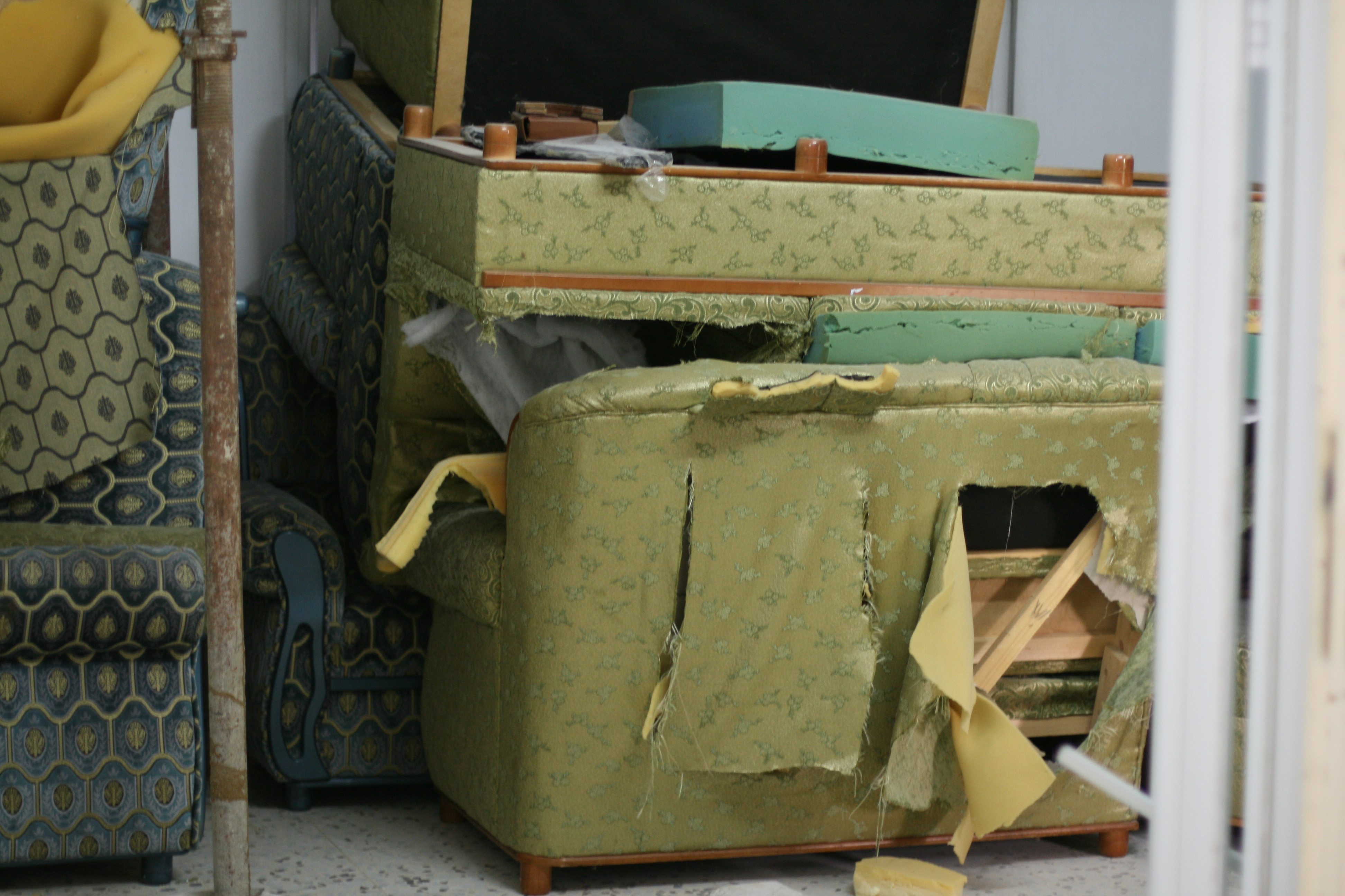 The Israeli Army Slashed Through Each Couch In The Qawasmeh Home