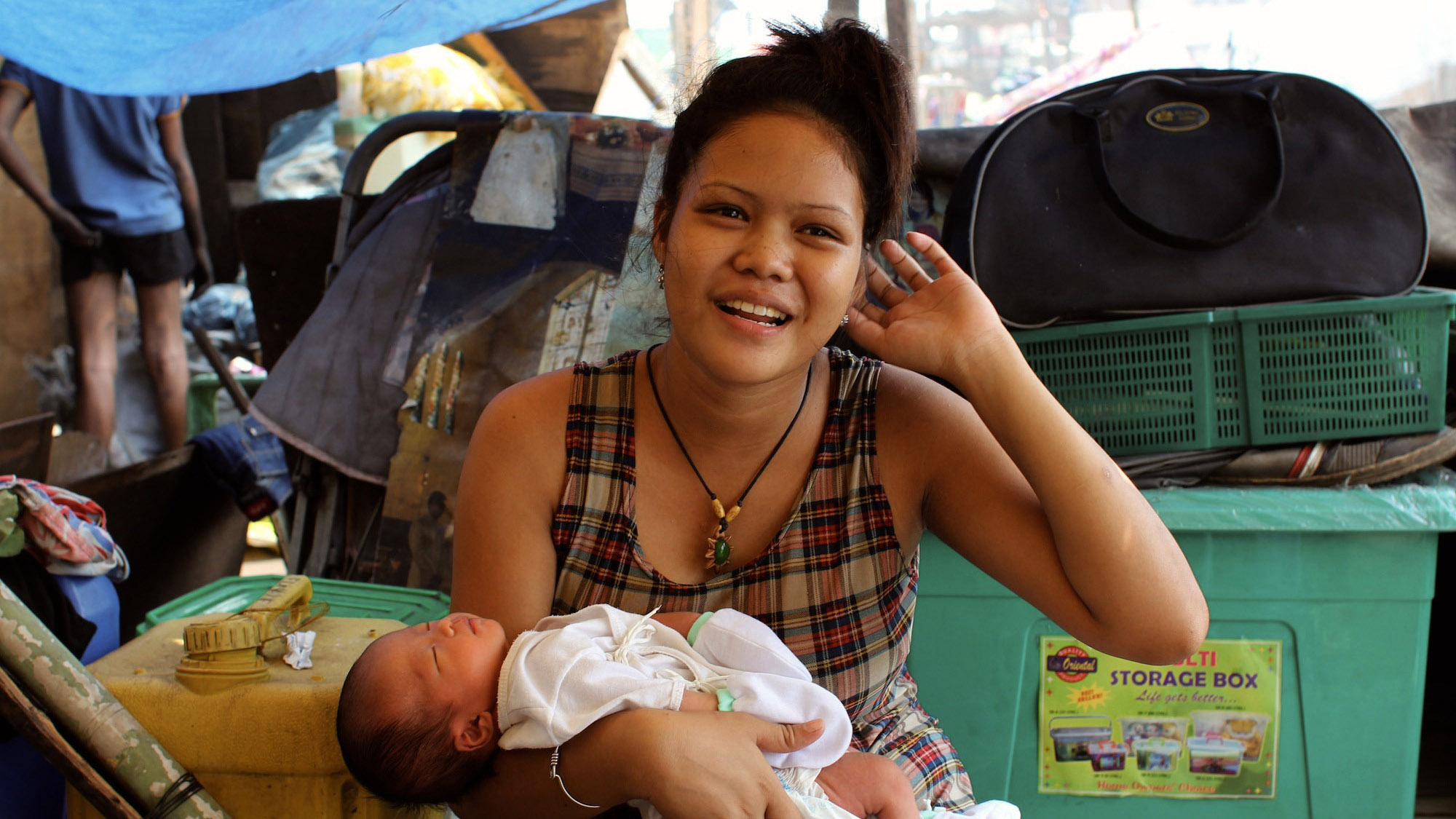 Ana Lisa Loste’s daughter, Elisa, 17, holds her six-day-old infant, John Bird Fajardo. This is her second son after her eldest died of heart failure when he was twelve days old. Ana Lisa Loste’s daughter, Elisa, 17, holds her six-day-old infant, John Bird Fajardo. This is her second son after her eldest died of heart failure when he was twelve days old.