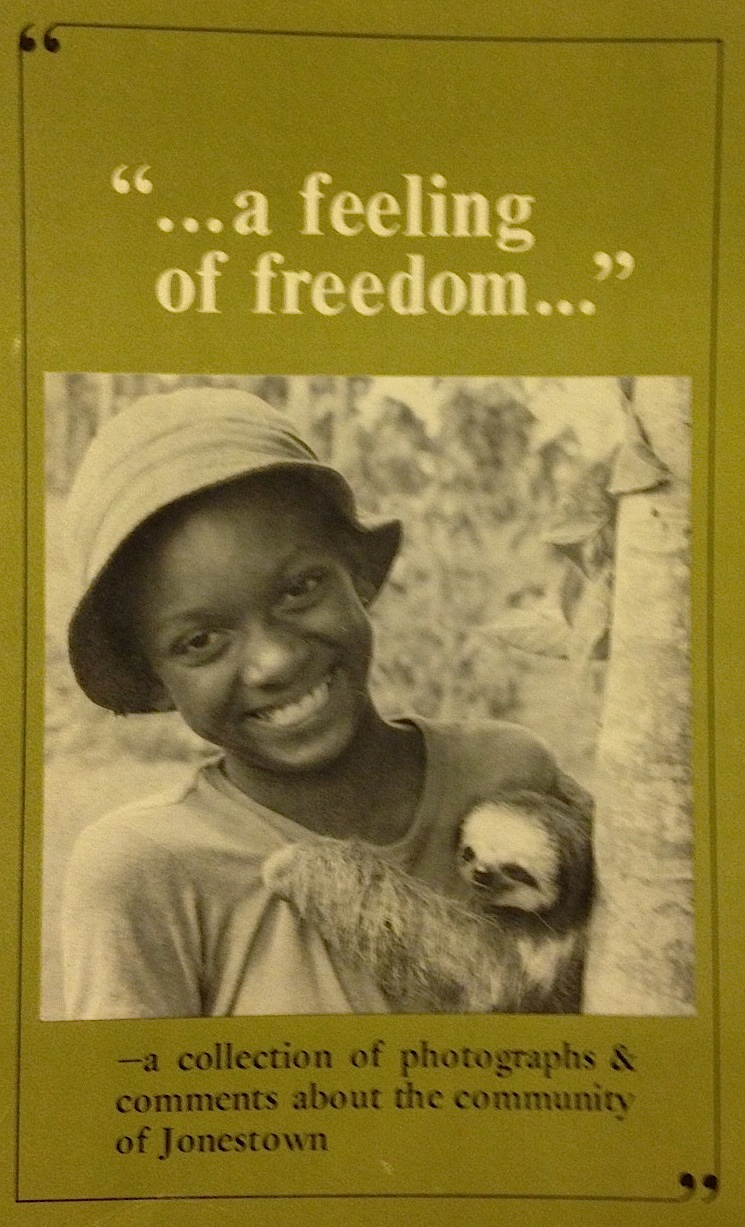 Brochure produced by Peoples Temple, a moment started by the Rev. Jim Jones. In 1978 in Jonestown, Guyana, 920 people died at the Peoples Temple Agricultural Project, apparently of mass suicide. Brochure produced by Peoples Temple, a moment started by the Rev. Jim Jones. In 1978 in Jonestown, Guyana, 920 people died at the Peoples Temple Agricultural Project, apparently of mass suicide.