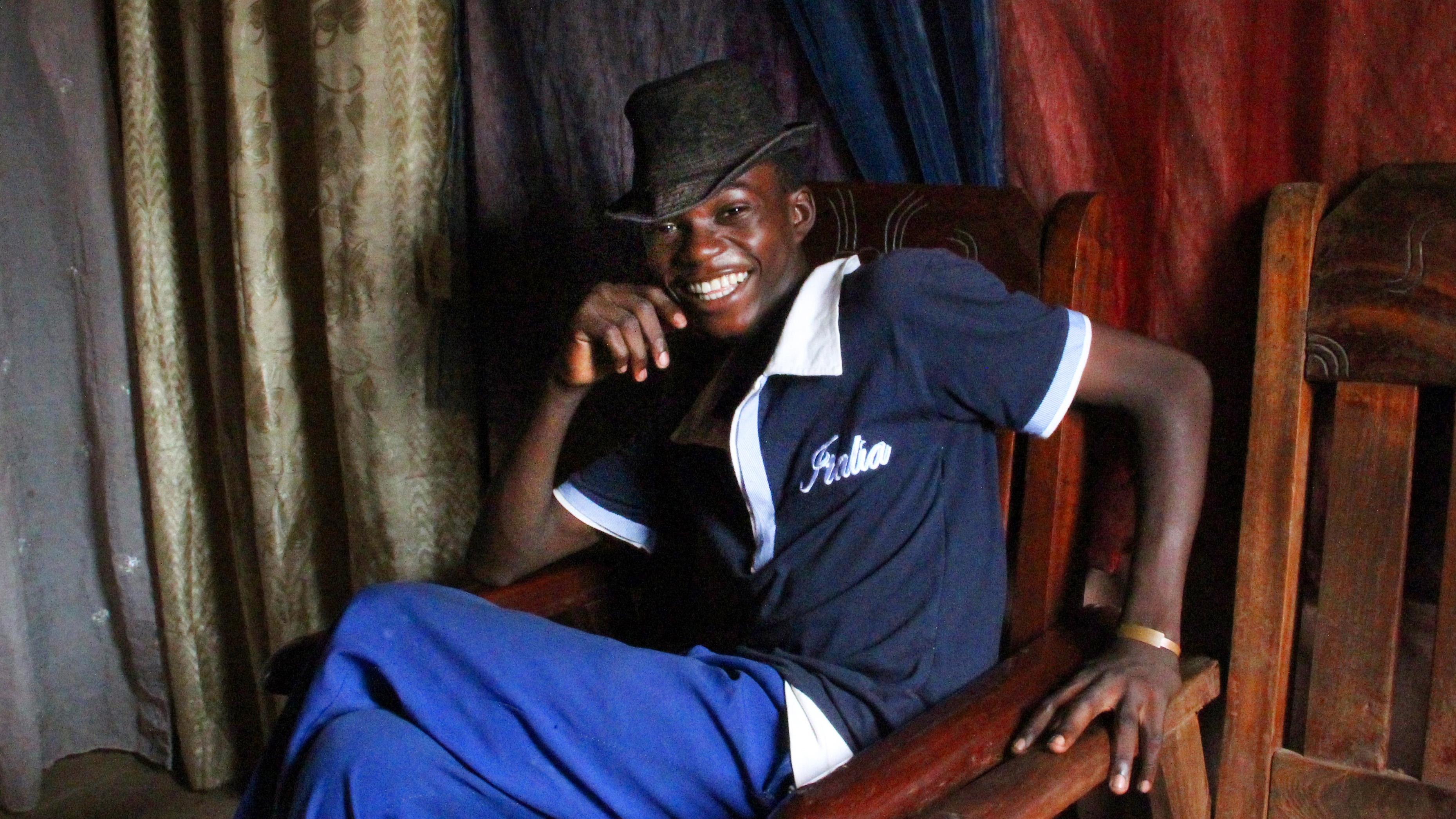 Fortuné, 16, used to have a spaghetti and coffee kiosk in Bangui. But it was dismantled one night. So now he's pinning his dreams on his singing group. Fortuné, 16, used to have a spaghetti-and-coffee kiosk in Bangui. But it was dismantled one night. So now he's pinning his dreams on his singing group.