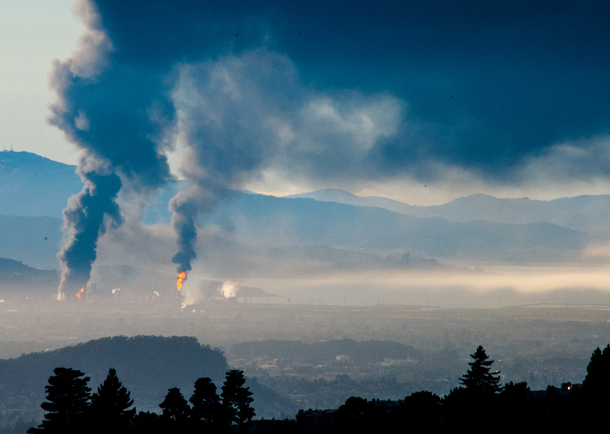 Chevron Bay Area fire
