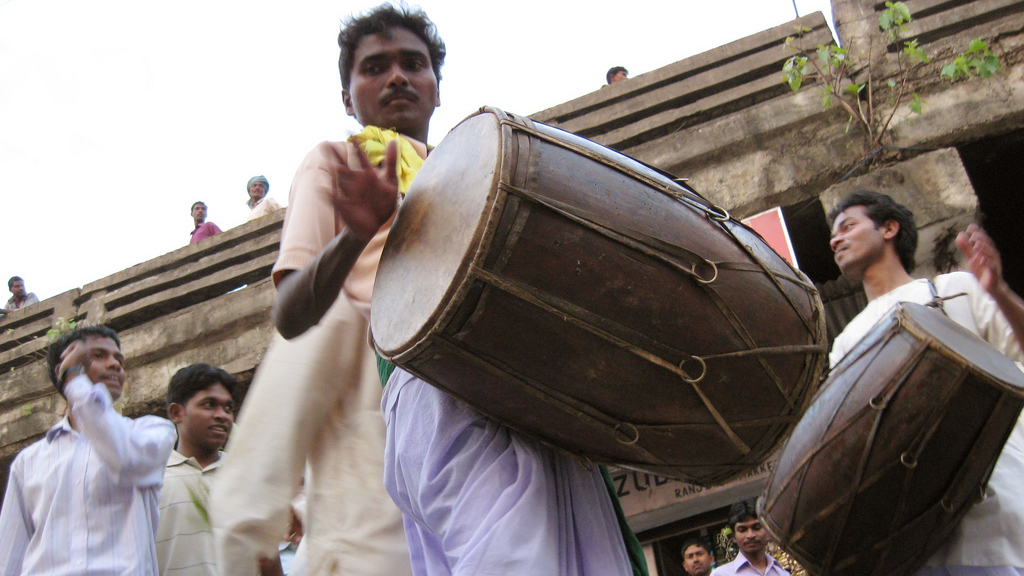 Drum Celebration A drummer performs during a celebration of Sahrul, a festival of flowers, in Ranchi, India. Recently, the findings were released from a study that played snippets of songs from 86 small remote societies to online listeners in 60 countries to see if shares