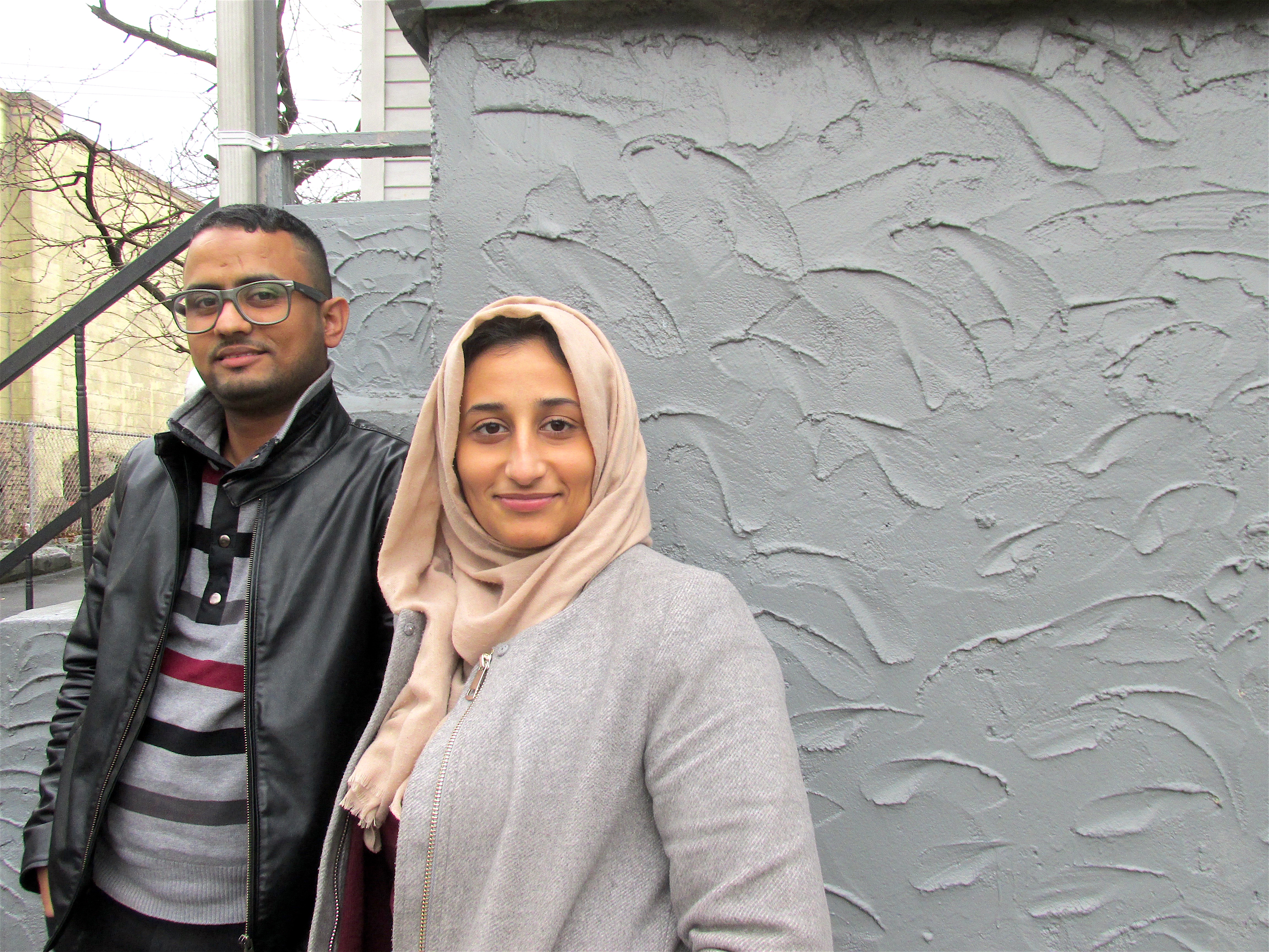 Muntaser Yaghnam and Summer Nasser at home Muntaser Yaghnam and Summer Nasser at home in Mount Vernon, New York.