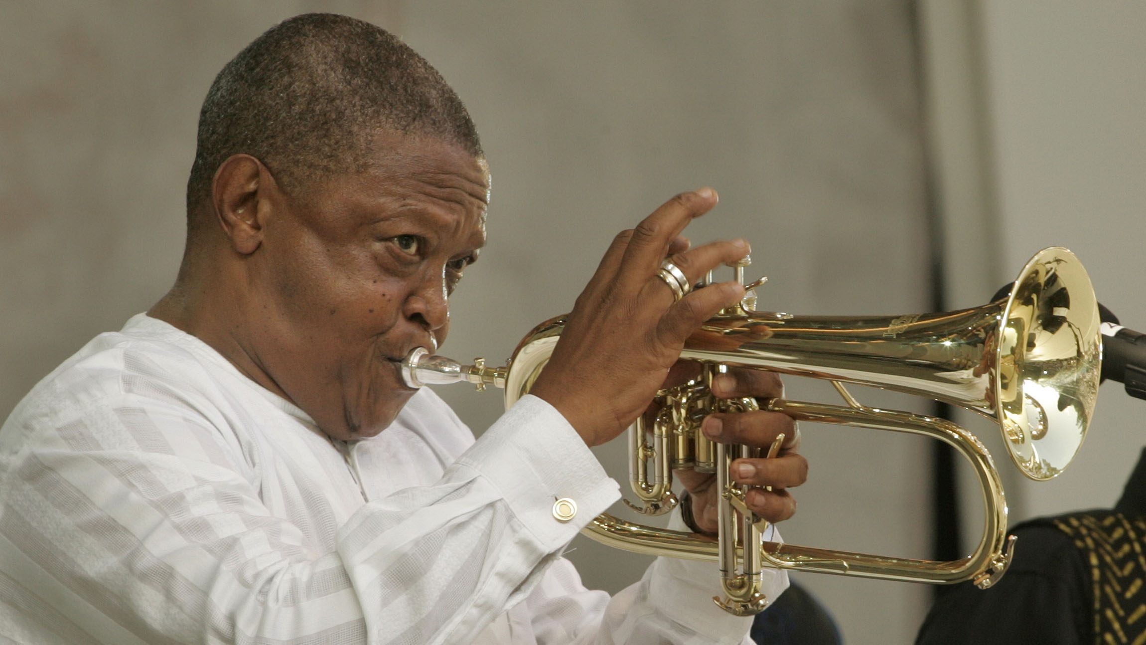 Late South African jazz great Hugh Masekela,