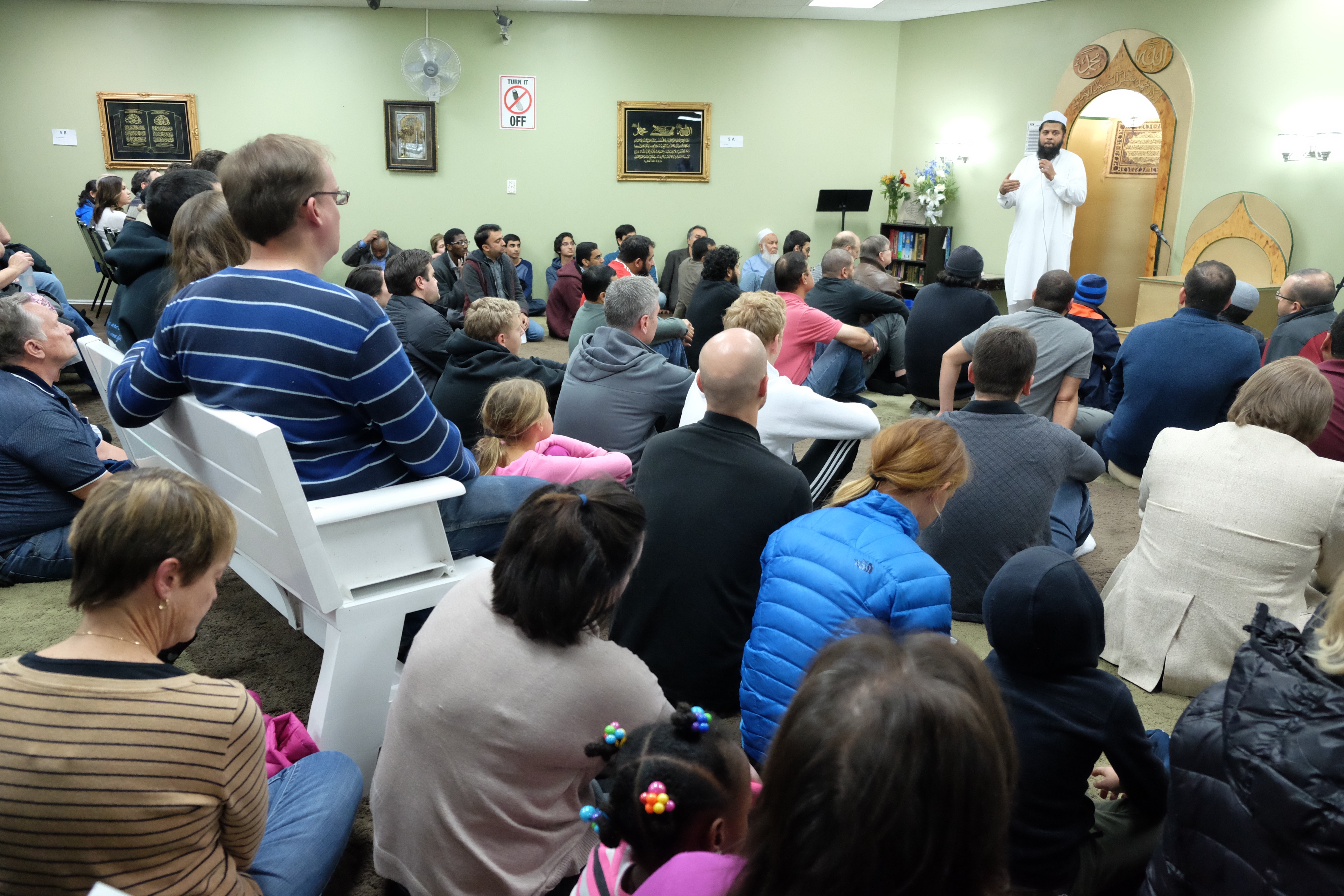 A Friday night "Meet the Muslims" session at the Utah Islamic Center in Sandy, Utah. Members of the center started them after the election of Donald Trump. A Friday night "Meet the Muslims" session at the Utah Islamic Center in Sandy, Utah. Members of the center started them after the election of Donald Trump.
