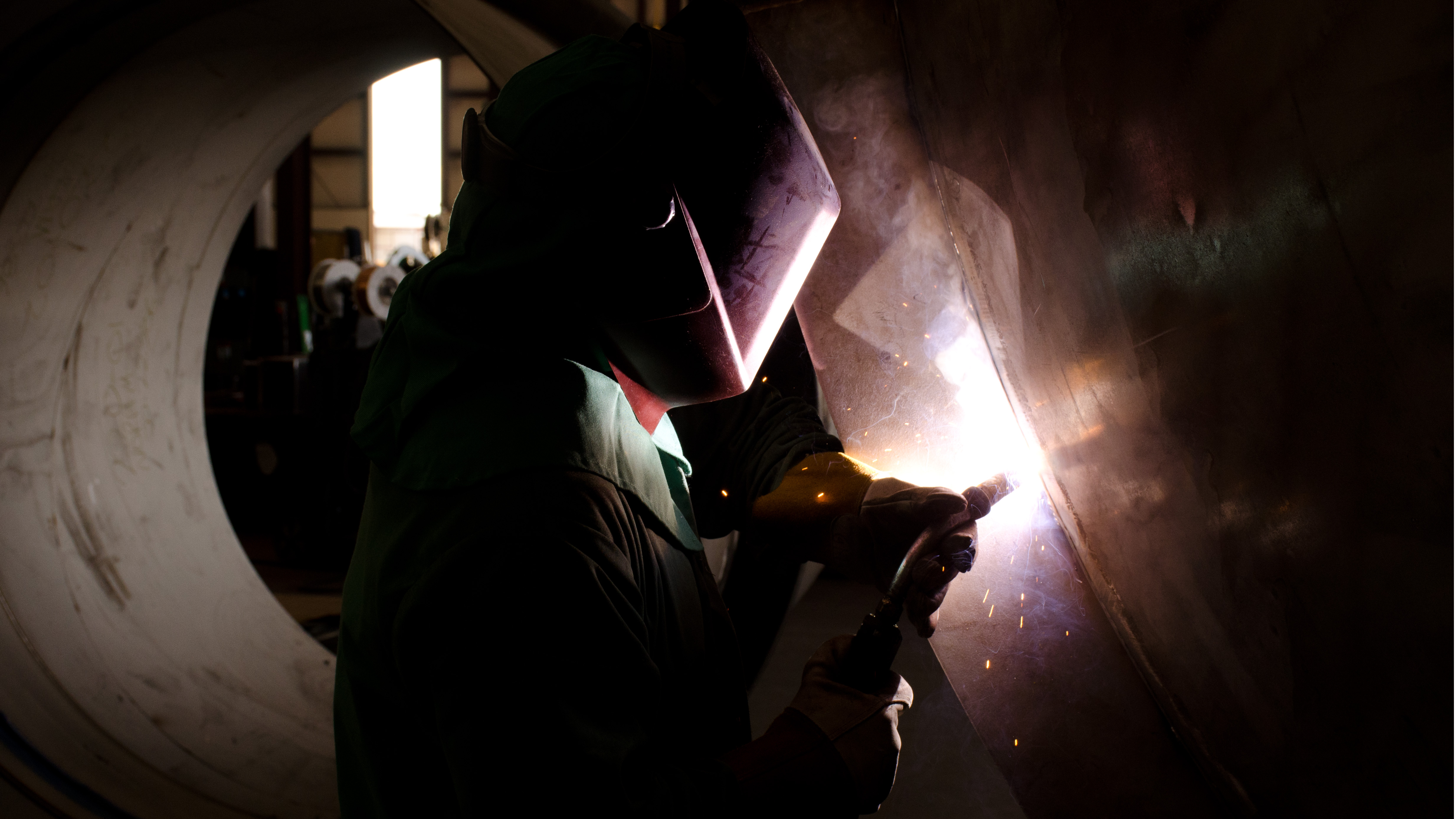 A welder at Caid Industries. Business has slowed this year at the Tucson, AZ company with uncertainty surrounding the future of NAFTA. A welder at Caid Industries. Business has slowed this year at the Tucson, AZ company with uncertainty surrounding the future of NAFTA.