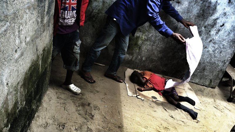 Saah Exco was found alone on a beach in Monrovia, Liberia, naked and abandoned.