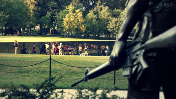The Vietnam Veterans Memorial in Washington, DC. The Vietnam Veterans Memorial in Washington, DC.