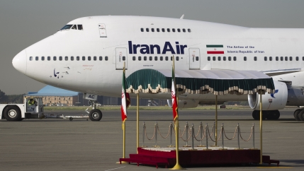 A IranAir Boeing 747SP aircraft is pictured before leaving Tehran's Mehrabad airport September 19, 2011.