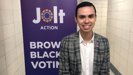 A portrait of Antonio Arellano, interim executive director for Jolt Action. 