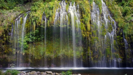 Mossbrae Falls in the Shasta Cascade area in Dunsmuir, California. In many spiritual traditions, like the Lakota in the US, water represents “the living relationship between you and I and all things.