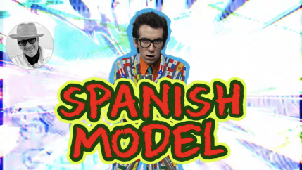 A screenshoot of a YouTube video announcing Elvis Costello's new album 