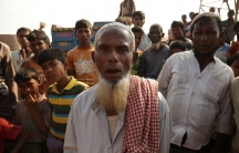 An elderly Rohingya man in the Kutapalong camp in Bangladesh.