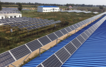a solar panel farm in China