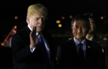 US President Donald Trump and Singapore's Foreign Minister Vivian Balakrishnan