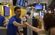 Bassetts ice cream counter in Philadelphia’s Reading Terminal Market. Started in 1861, Bassetts is America’s oldest existing ice cream brand.