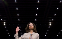 CIA director nominee and acting CIA Director Gina Haspel is sworn in to testify at her Senate Intelligence Committee confirmation hearing on Capitol Hill,