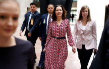 Nominee to be Director of the Central Intelligence Agency Gina Haspel arrives for meetings with Senators on Capitol Hill in Washington, DC, May 7, 2018.
