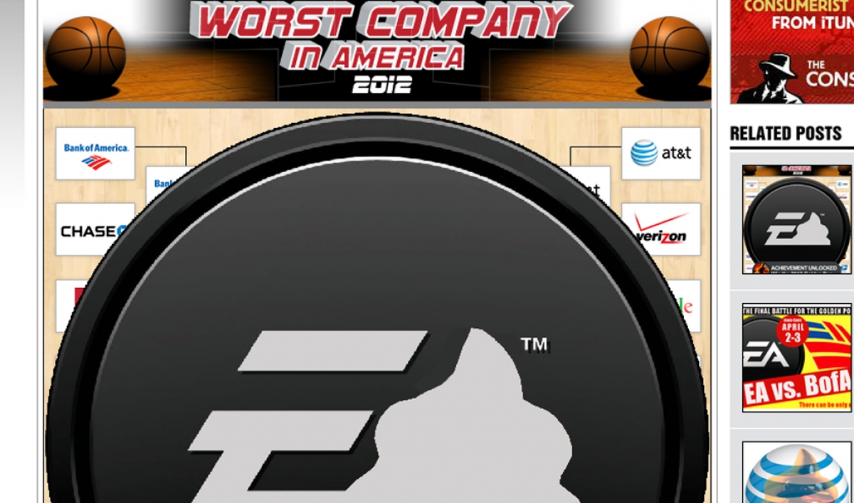 EA Named worst Company In America By Consumerist Website The World