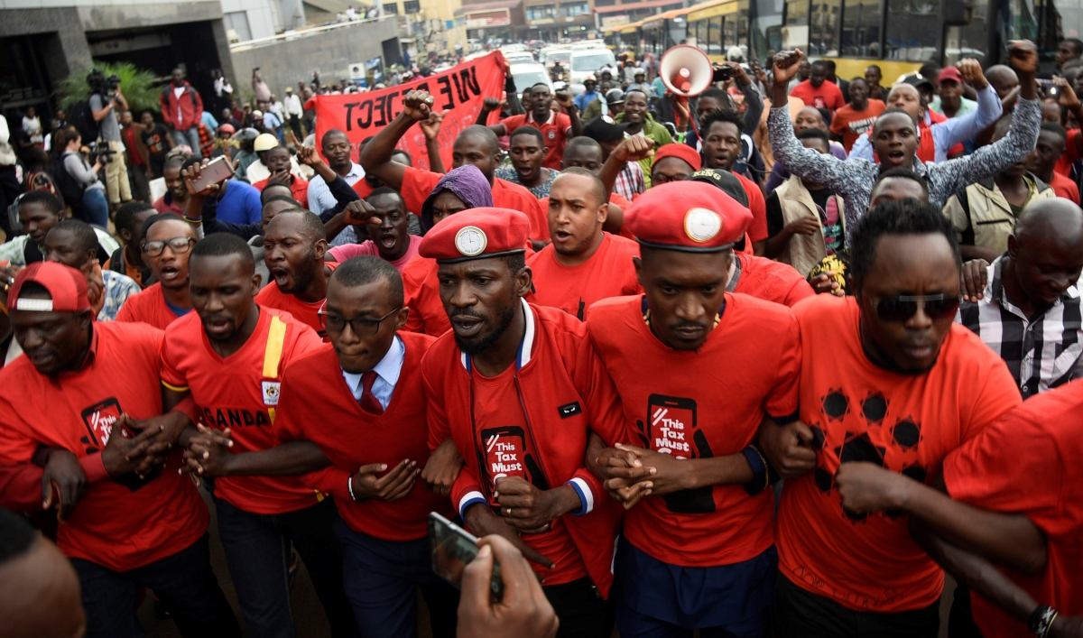 Ugandans Protest After Detained Lawmakers Are Barred From Travel Abroad