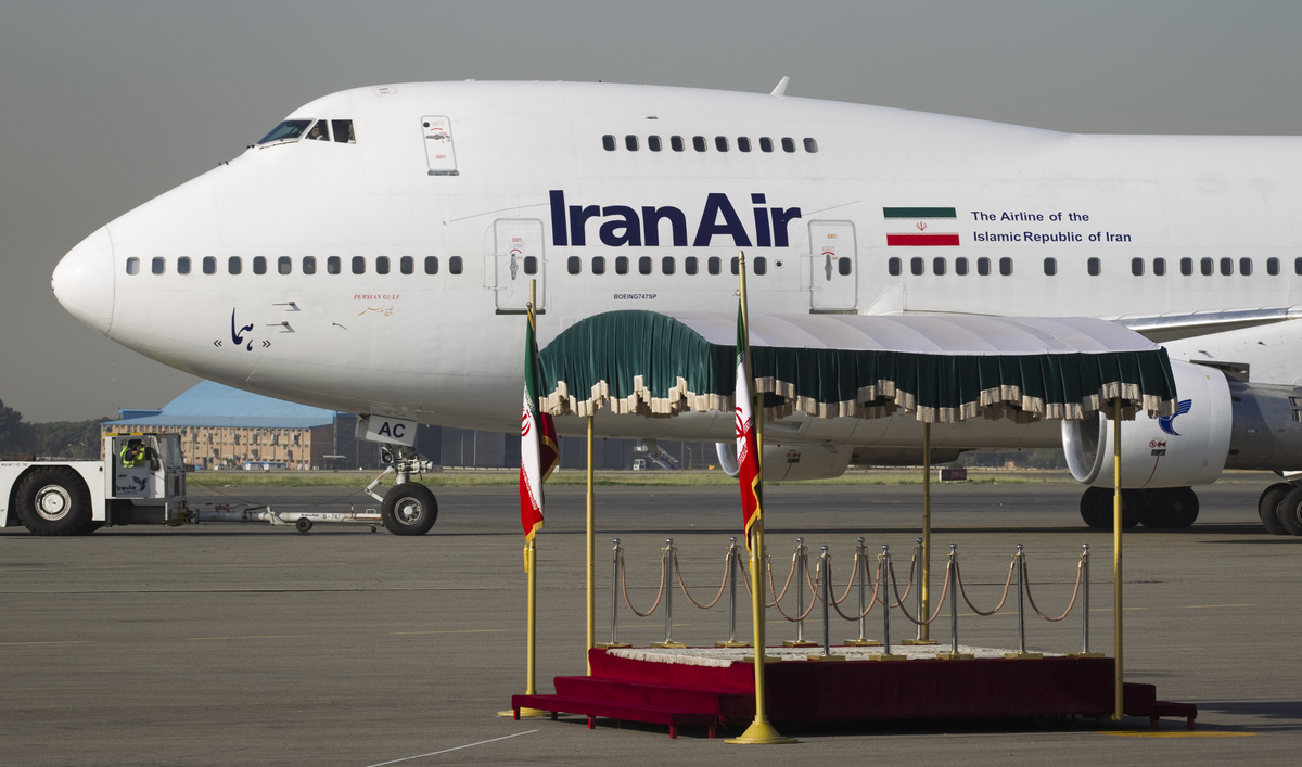 A IranAir Boeing 747SP aircraft is pictured before leaving Tehran's Mehrabad airport September 19, 2011.