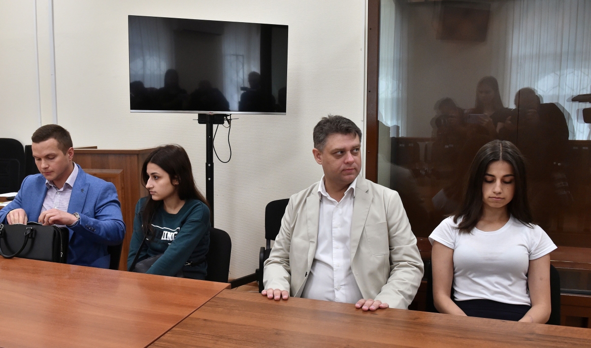 Image result for images of Russian sisters who killed their father for sexually abusing them, to face trial