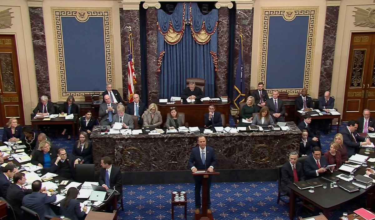 A video grab of the US Senate