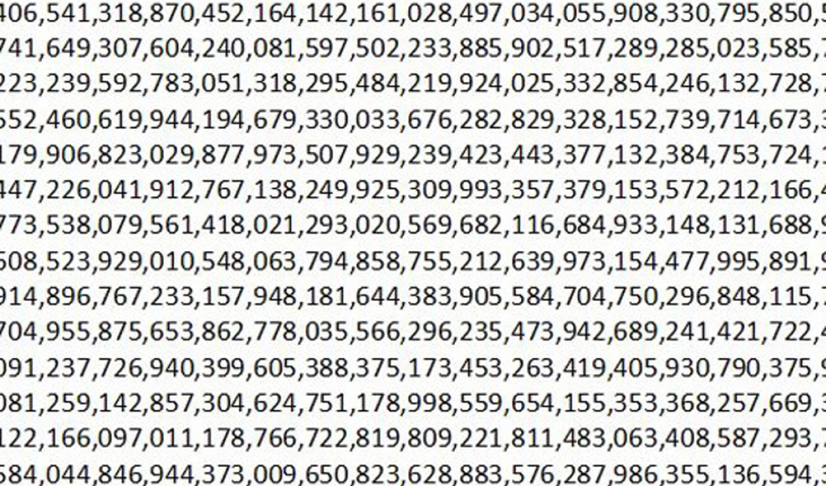 Largest prime number yet discovered The World from PRX