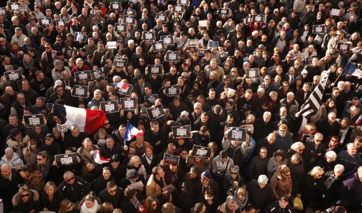 These countries are for freedom of speech in France but not at home