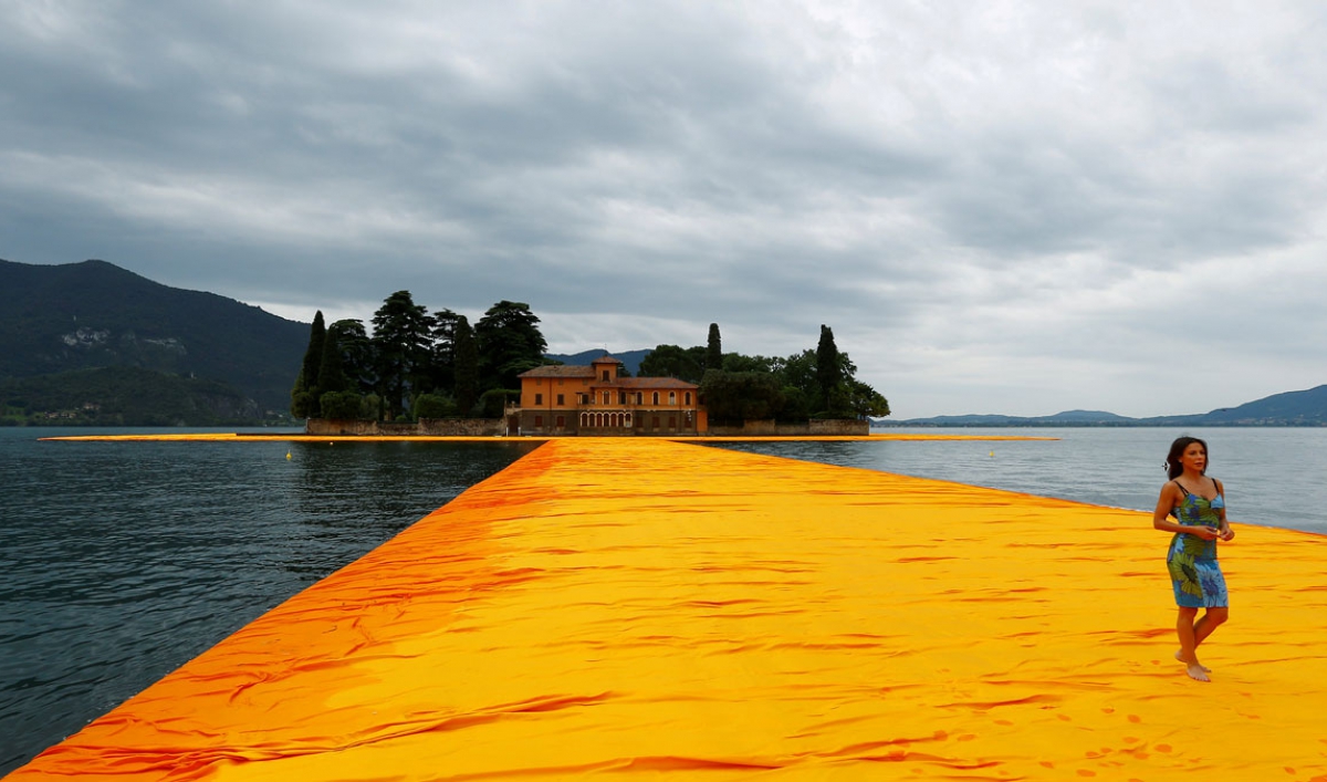 Walking On Golden Water Christo S Floating Piers