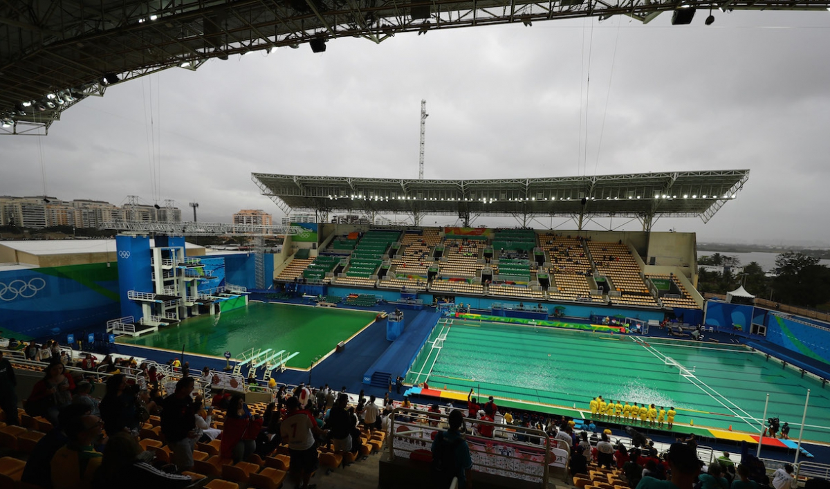 Two pools in Rio turned green. But the chlorine is the real problem