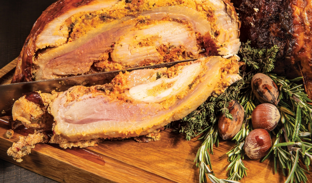 She got her turkey and turducken in South Africa, but then the power