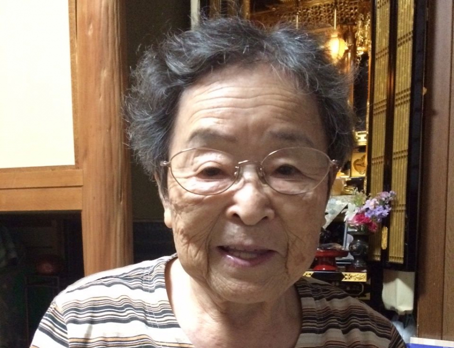 Akiyo Kano, grandmother of Aya Kano. Kano was 18 in 1945, and was was exposed to radiation when she went to Hiroshima the day after the blast to look for her younger brother, Fumiharu. No trace of him was found. Akiyo Kano, grandmother of Aya Kano. Kano was 18 in 1945, and was was exposed to radiation when she went to Hiroshima the day after the blast to look for her younger brother, Fumiharu. No trace of him was found.